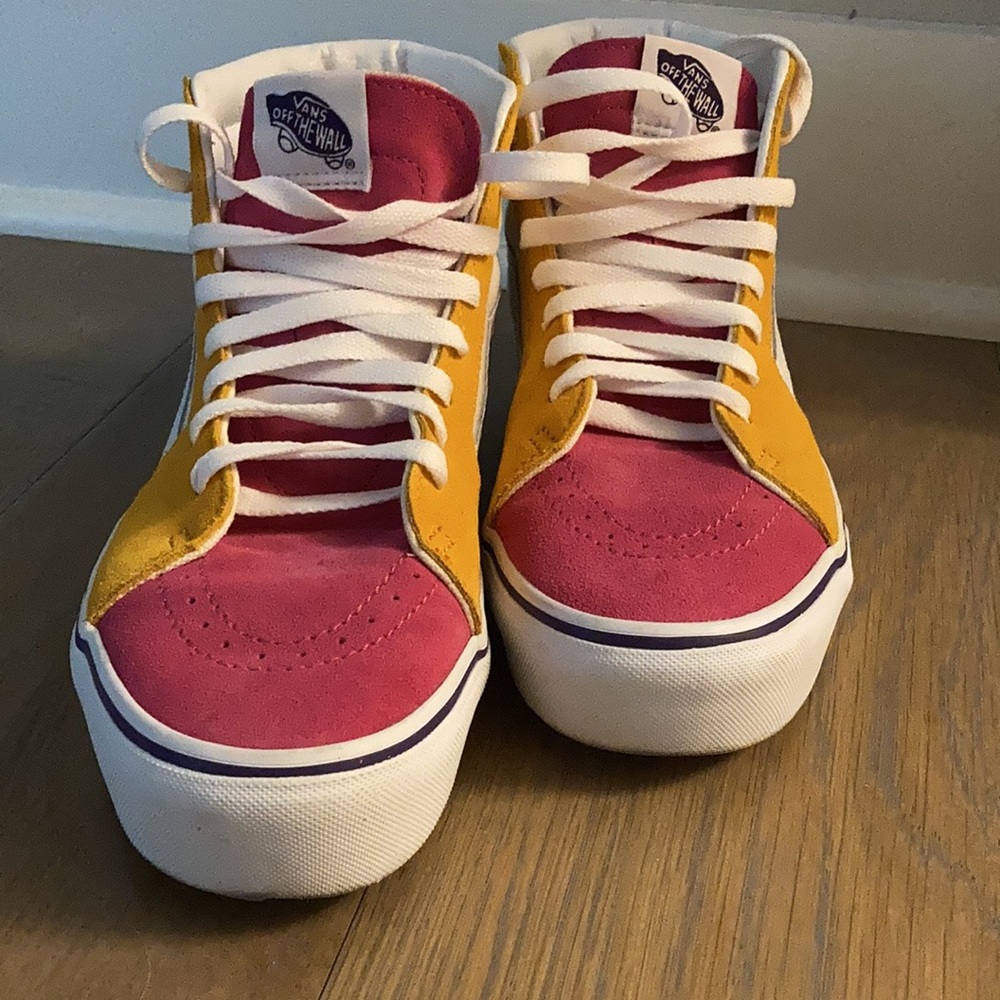 Multicolored Hi Top Vans